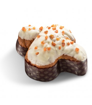 Colomba con canditi pregiati all'albicocca ricoperto con glassa al cioccolato bianco da 1 Kg d i Gianfranco Nicolini