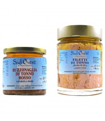 Filetti di tonno e buzzonaglia interamente lavorati a mano