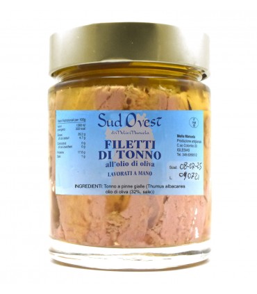 Filetti di tonno e buzzonaglia interamente lavorati a mano