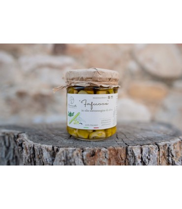 copy of Carciofini sott’olio ai pepi e alloro in Evo Gentile di Larino 212 Gr