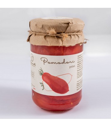 Barattolo di pomodori pelati San Marzano 300 Gr