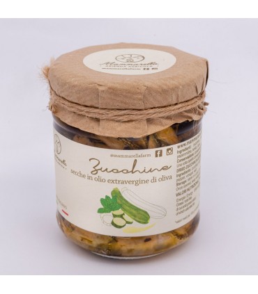 Zucchine essiccate sott’olio in Evo Gentile di Larino 212 Gr