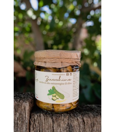 Zucchine essiccate sott’olio in Evo Gentile di Larino 212 Gr