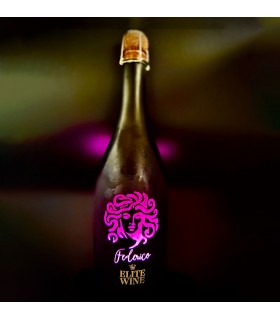 Spumante Rosato di Elite Wine. Bottiglia con LED luminosi